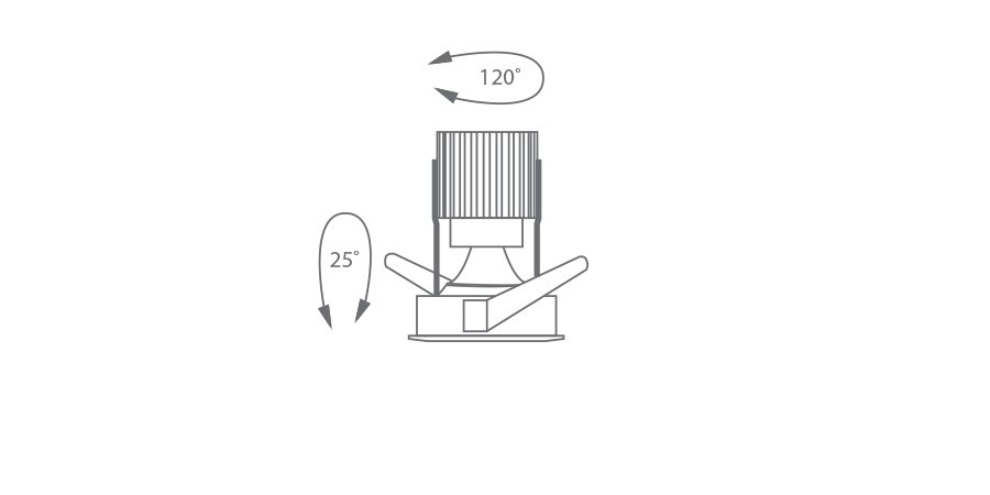 ADLJ110 DOWNLIGHT rotation