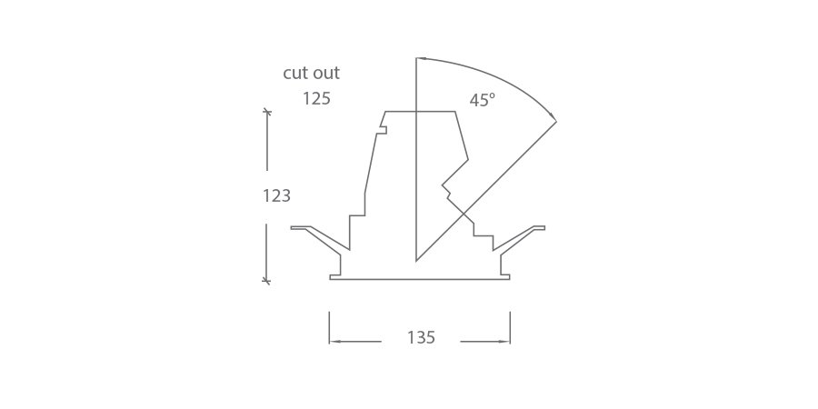 DISPLAY SPOT 135 DOWNLIGHT diagram