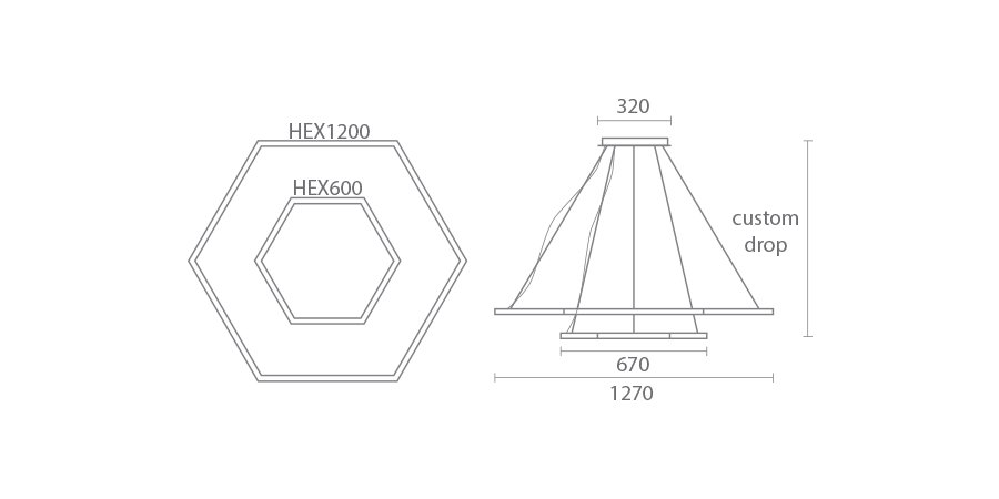 HEX CHANDELLIER diagram