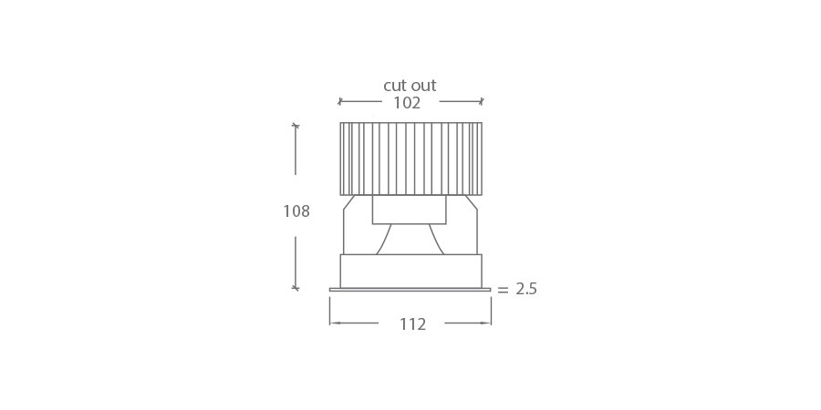 ADL110 XIM DOWNLIGHT diagram