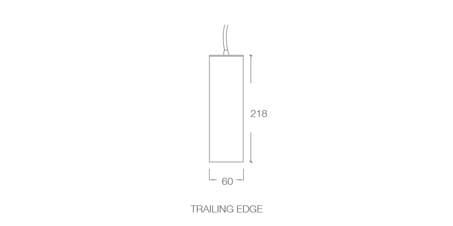 ADL66 PENDANT TRAILING EDGE diagram
