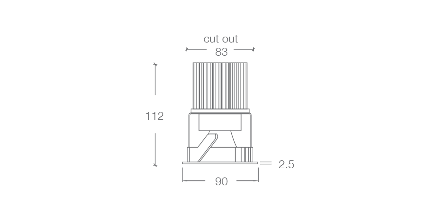 ADL90 XIM DOWNLIGHT diagram