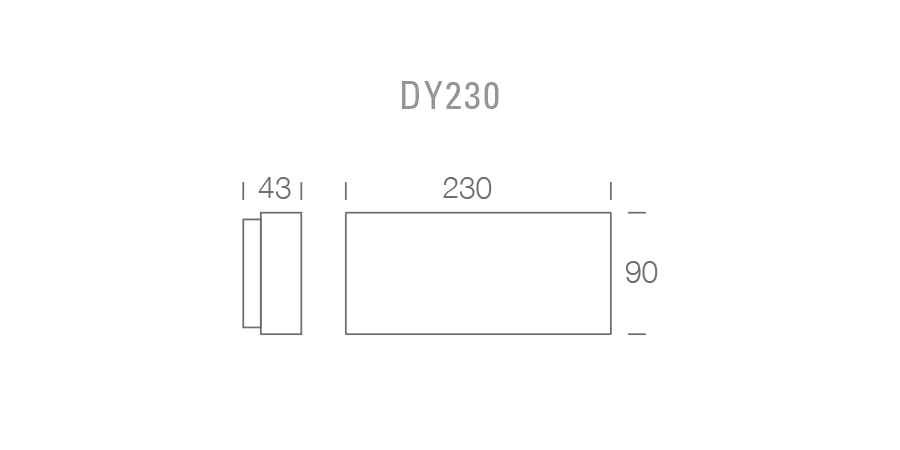 DYNAMO WALL LIGHT DY230 diagram