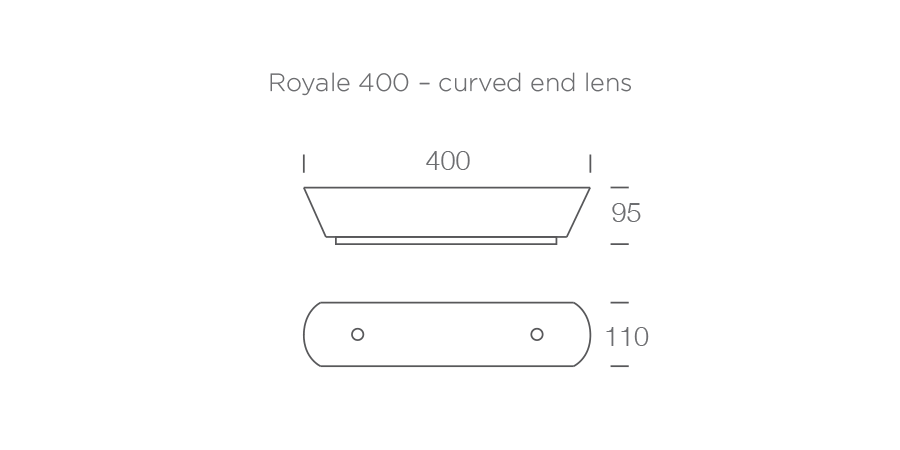 ROYALE 400 Curve Lens diagram