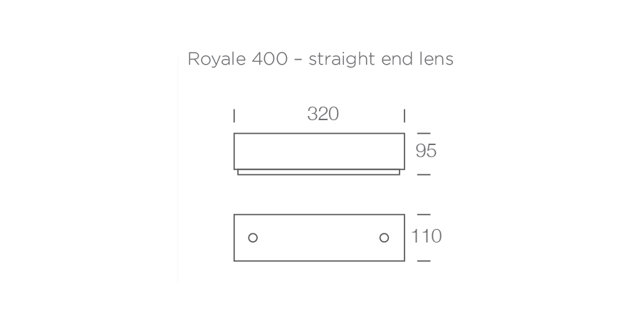 ROYALE 400 Straight Lens diagram