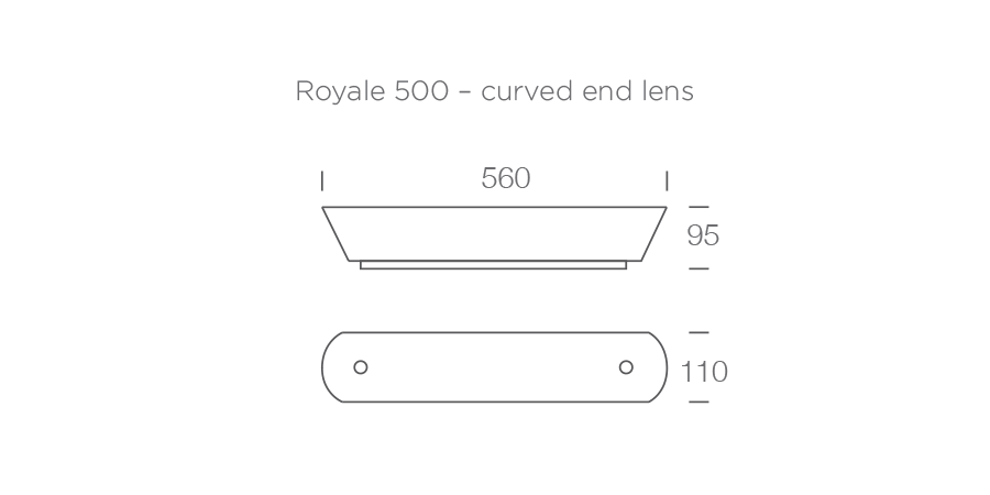 ROYALE 500 Curve Lens diagram