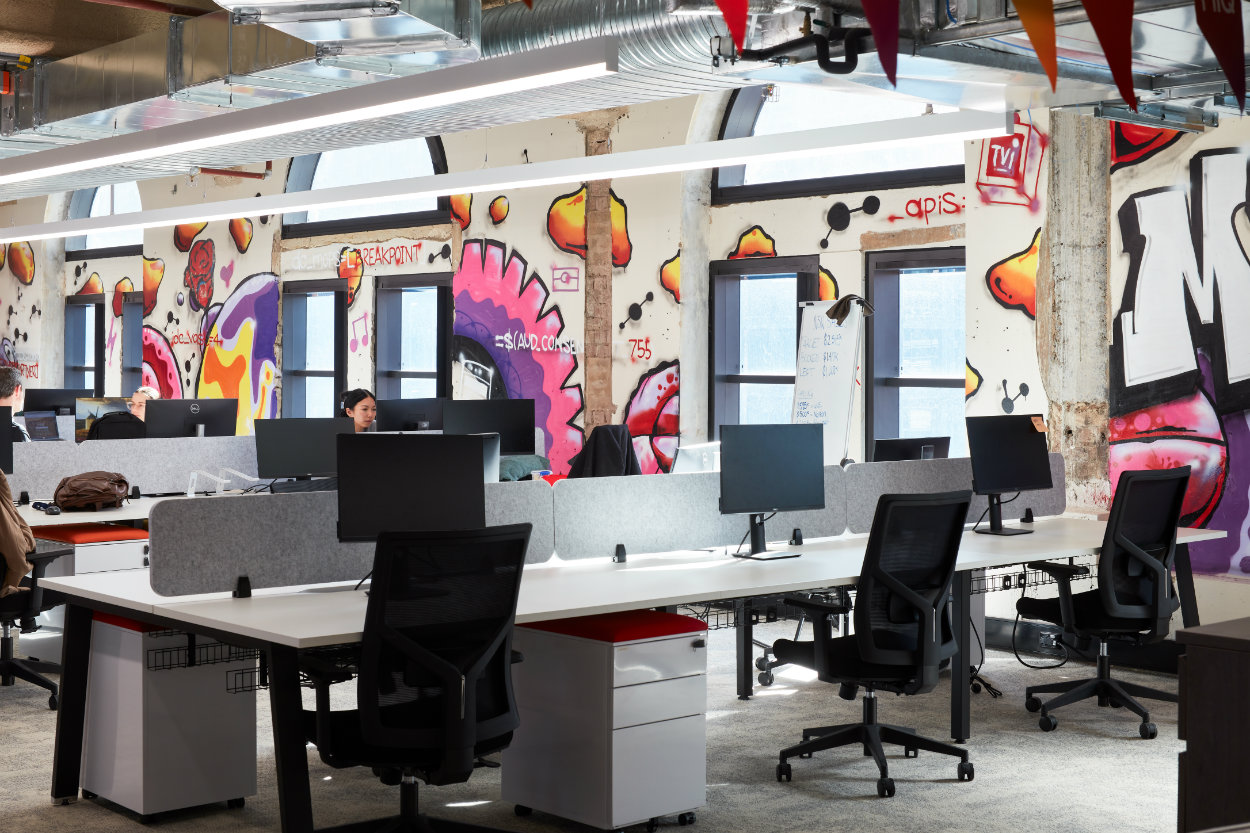 The new MIQ workspace elegantly combines heritage and modern design elements.