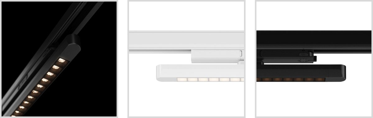 Studio shots of the new Versaline Track Luminaires
